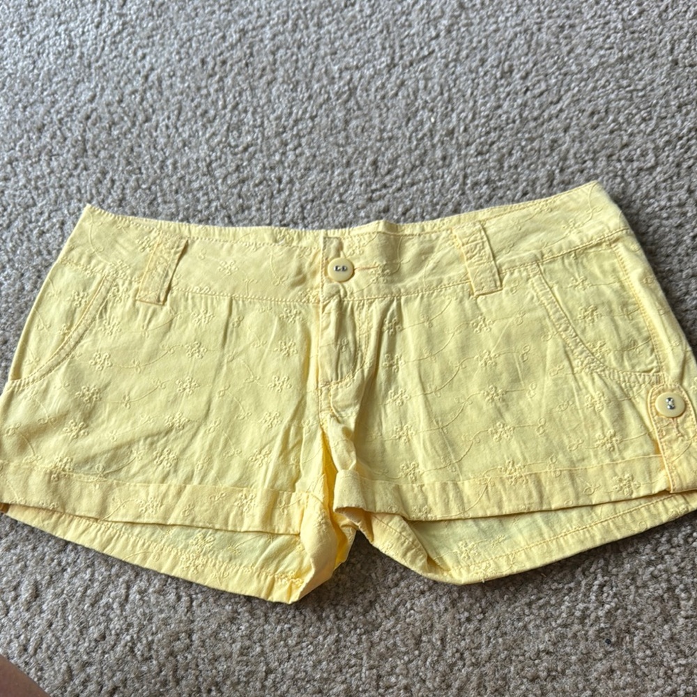 Xhilaration Yellow High Waist Shorts